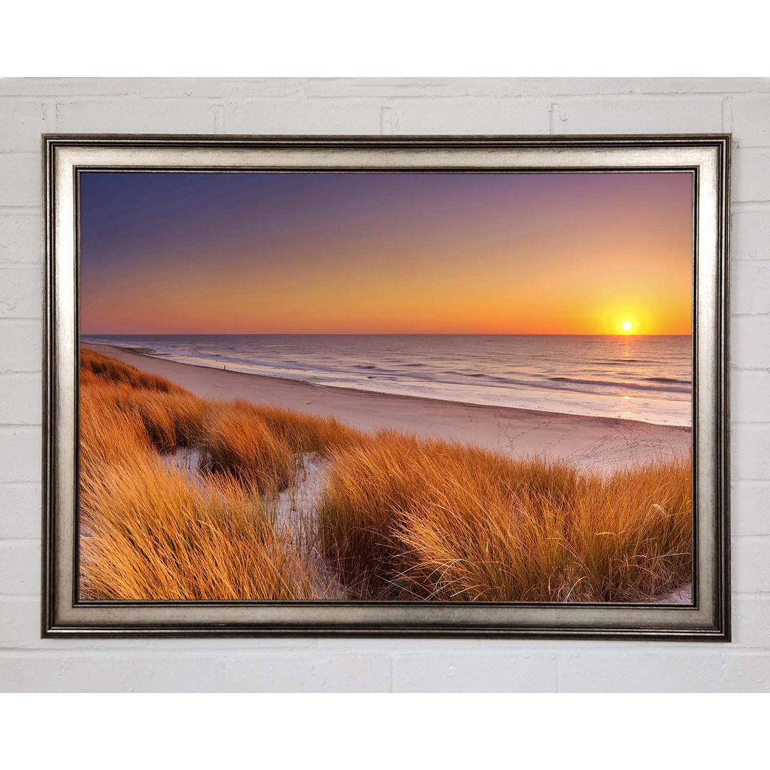 Gerahmtes Poster Sand Dune Sunset