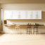 Armoire de rangement murale empilable, blanc