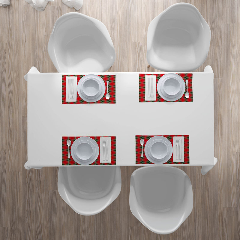Polyester Geometric Rectangle Placemat