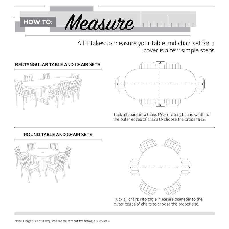Khalil Outdoor Patio Dining Set Cover