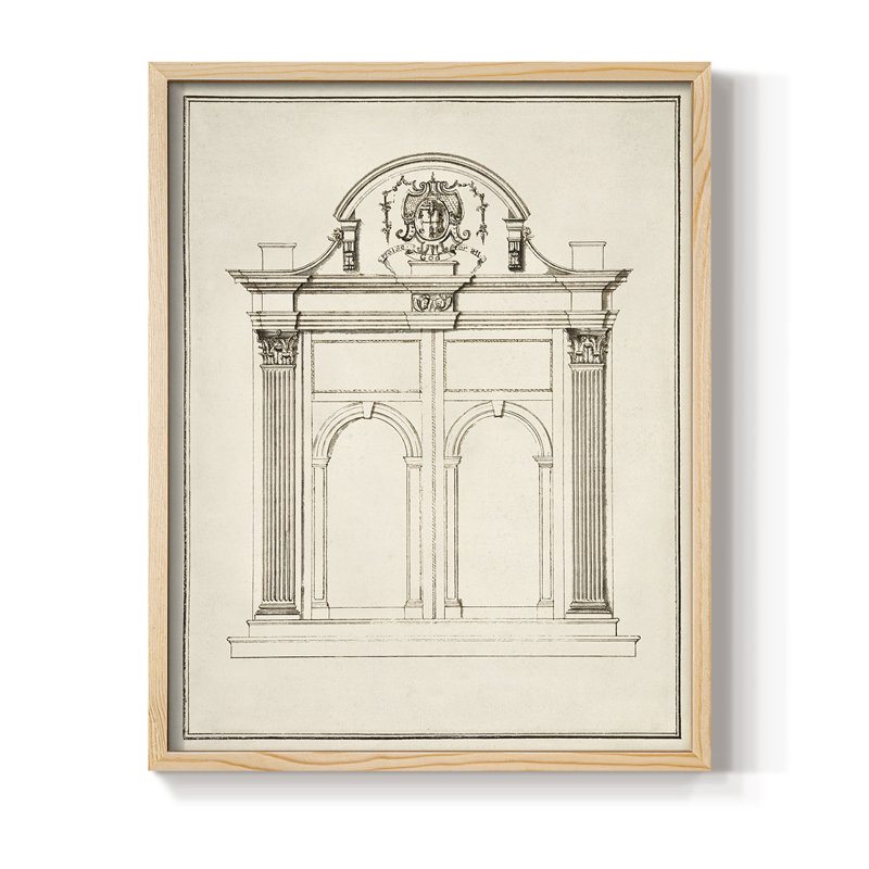 Entrance Framed Print - Solid Wood, 15" H x 12" W, Natural