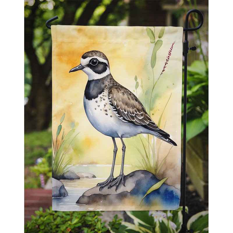 Drapeau de jardin Surfbird Bird, Pluvier doré américain