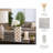 Modern Ceramic Cylinder Table Vase with Dot Accents for Home Decor - Tall Flower Vase for Living Room, Office, and Shelf - White & Gold-753683562