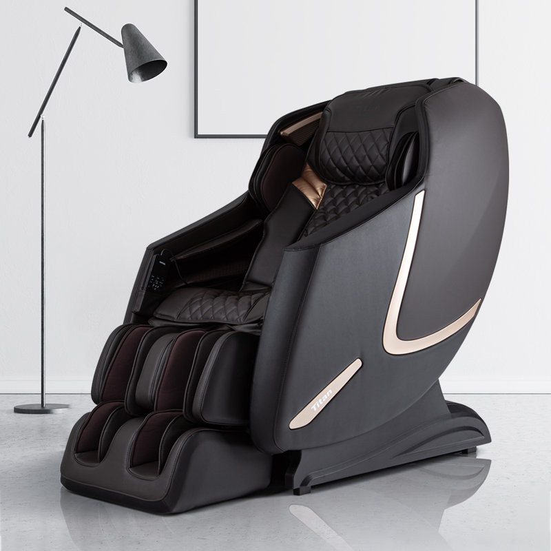 Fauteuil de massage 3D Prestige, Similicuir noir
