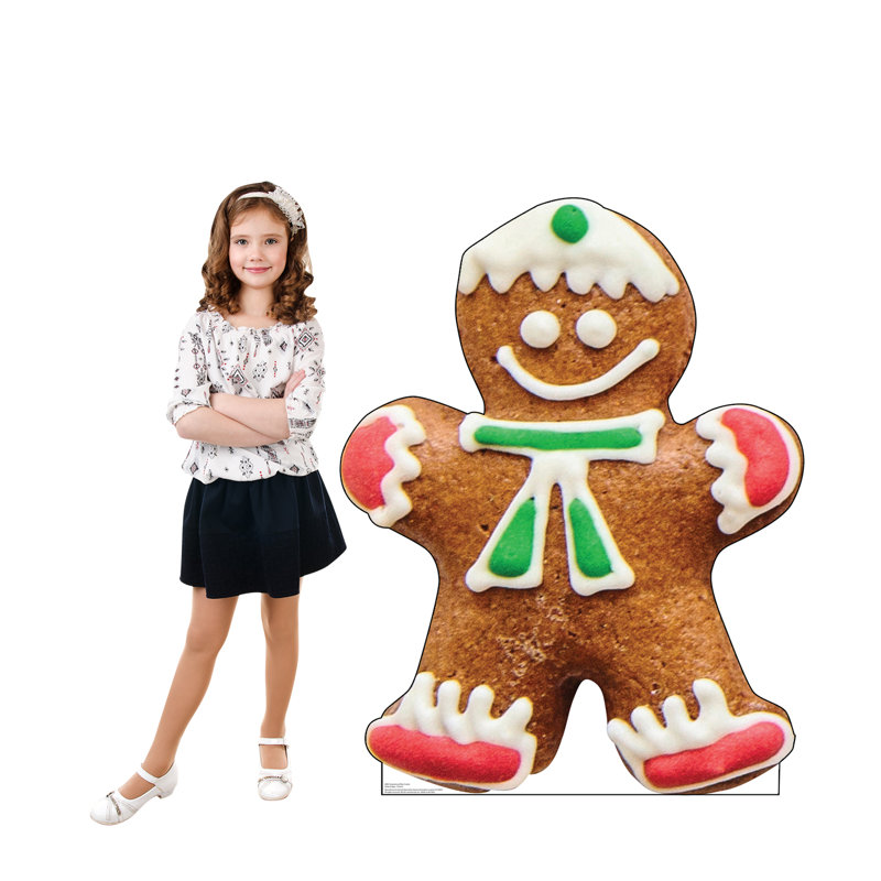 Life-Size Gingerbread Man Cookie Cardboard Cutout