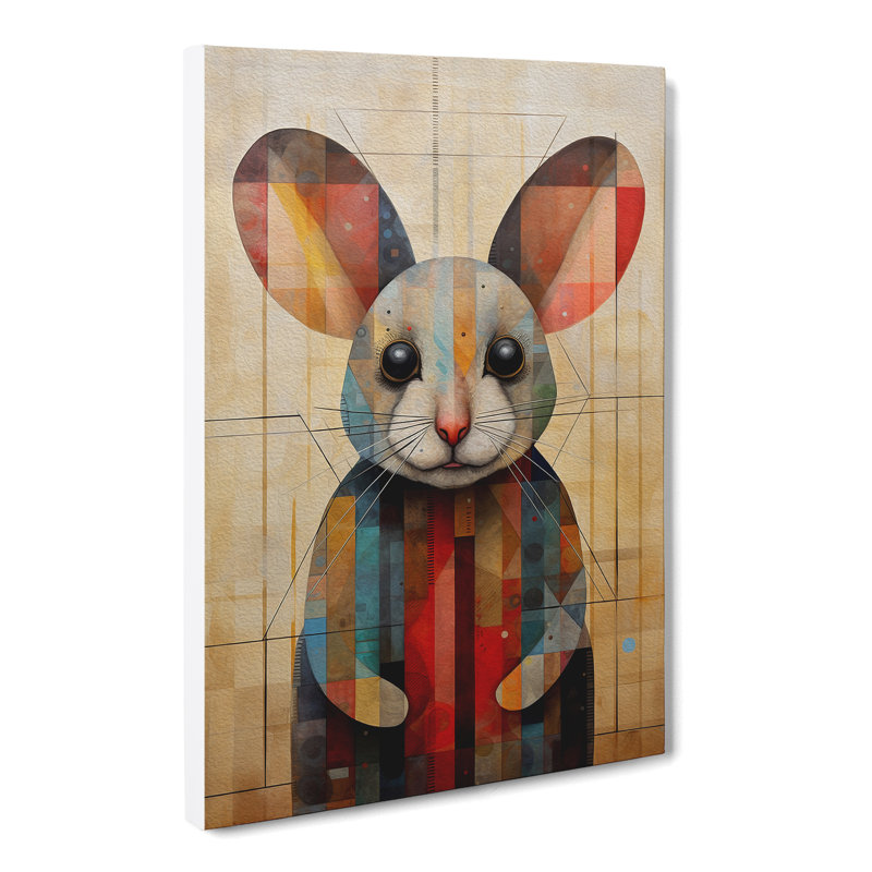 Mouse Geometric No.3 - No Frame Print, 76cm H x 50cm W x 3cm D