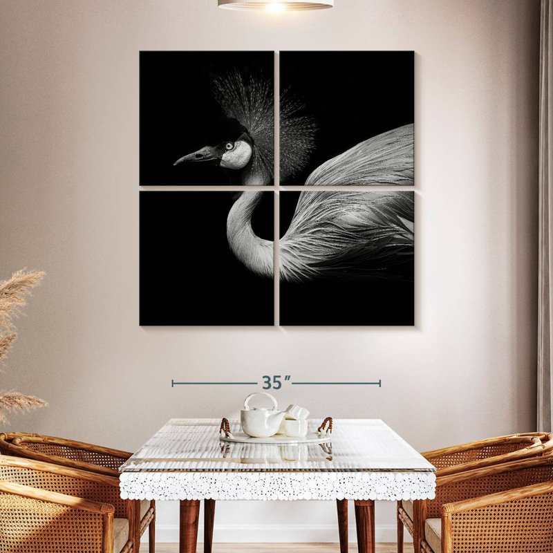Black And White Crane