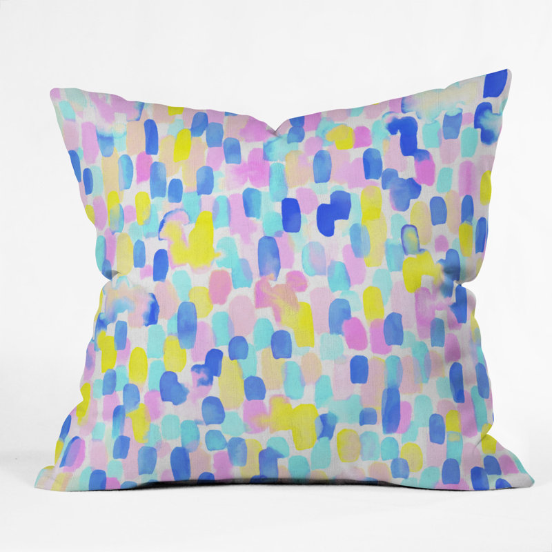 Guage Throw Pillow, 16" x 16", Delight Pastel
