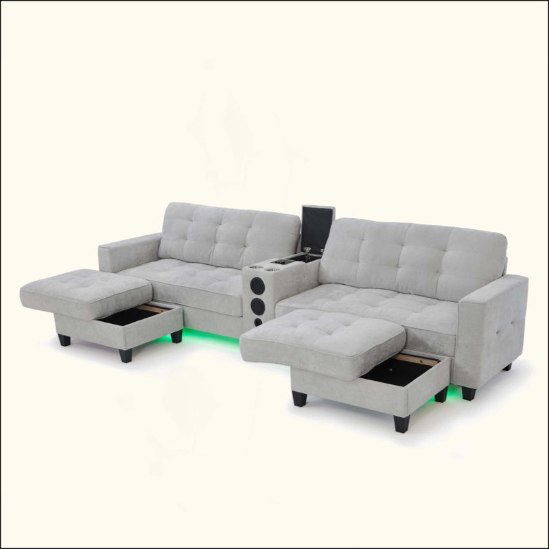 Canapé modulaire Modern, Gris clair