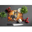 Sheltie Fall Glass Cutting Board Large