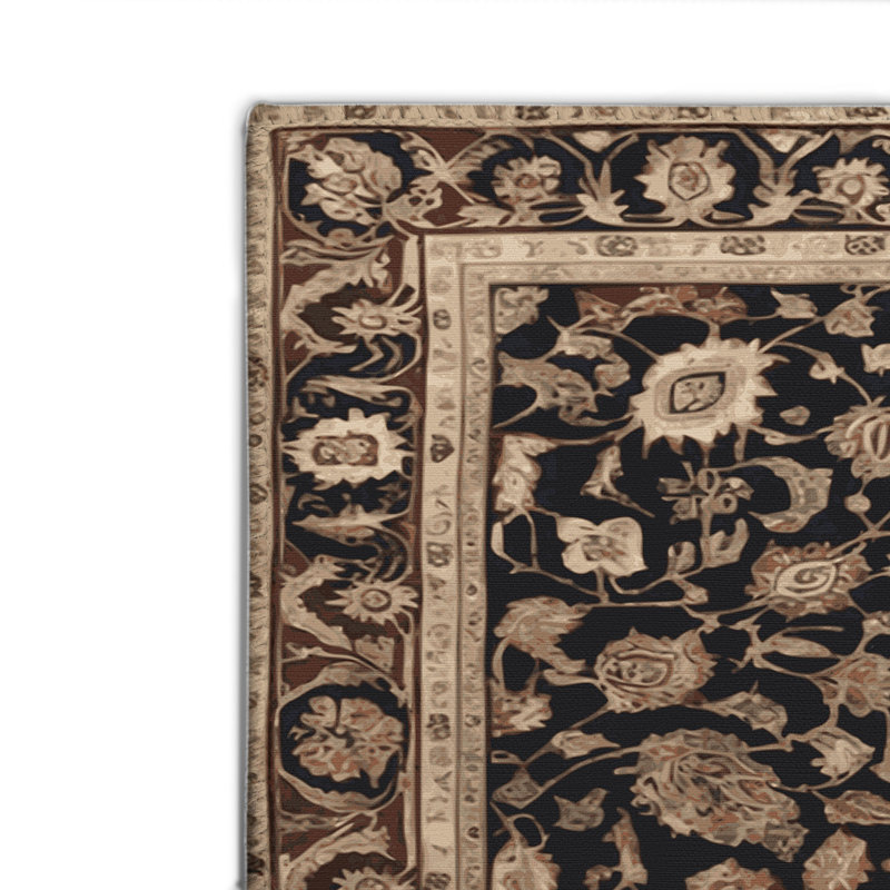 Tapis turc intérieur et extérieur brun, Rectangle 4pi x 6 pi