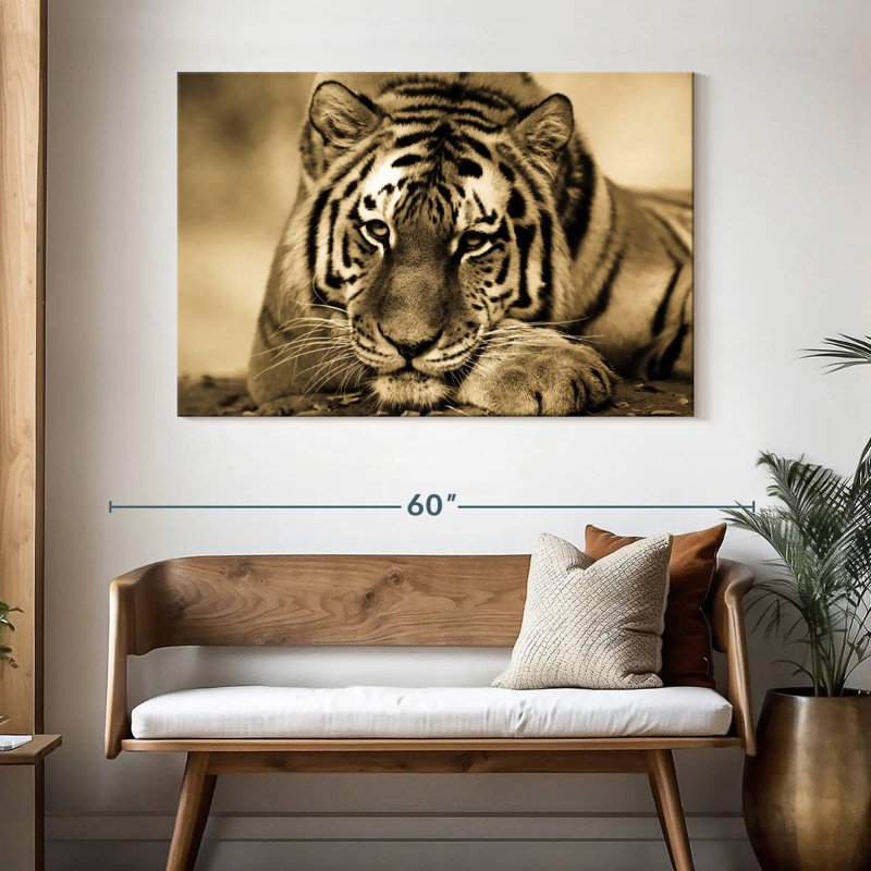 Brampt Ferocious Tiger III, 32" H x 48" W