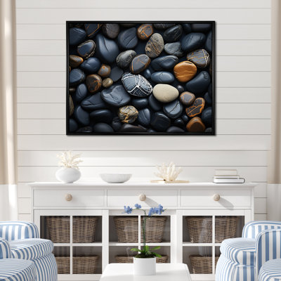 «Rocky Beach Patterns V - Coastal Beach», reproduction d'art