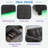 Modern U-shaped Sectional With Movable Storage Ottomans, Multifunctional Console, Bluetooth Speakers And Led Lights-1428711096