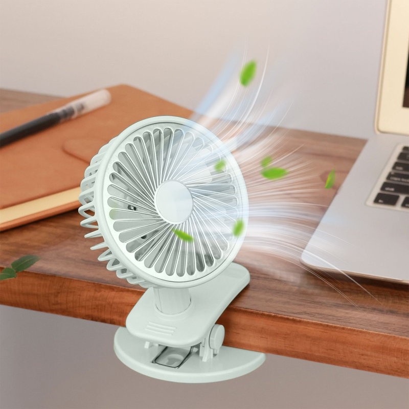 Petit ventilateur de bureau à pince kndnd, Green