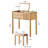 Breighanna Solid Wood Vanity with Mirror and Seat