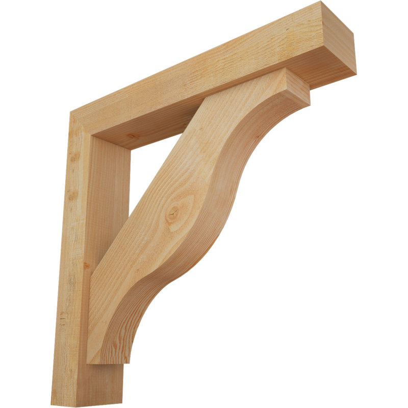 Support Funston Block avec support décalé, 32 x 32, Sapin Douglas de l 6 po (scié brut)