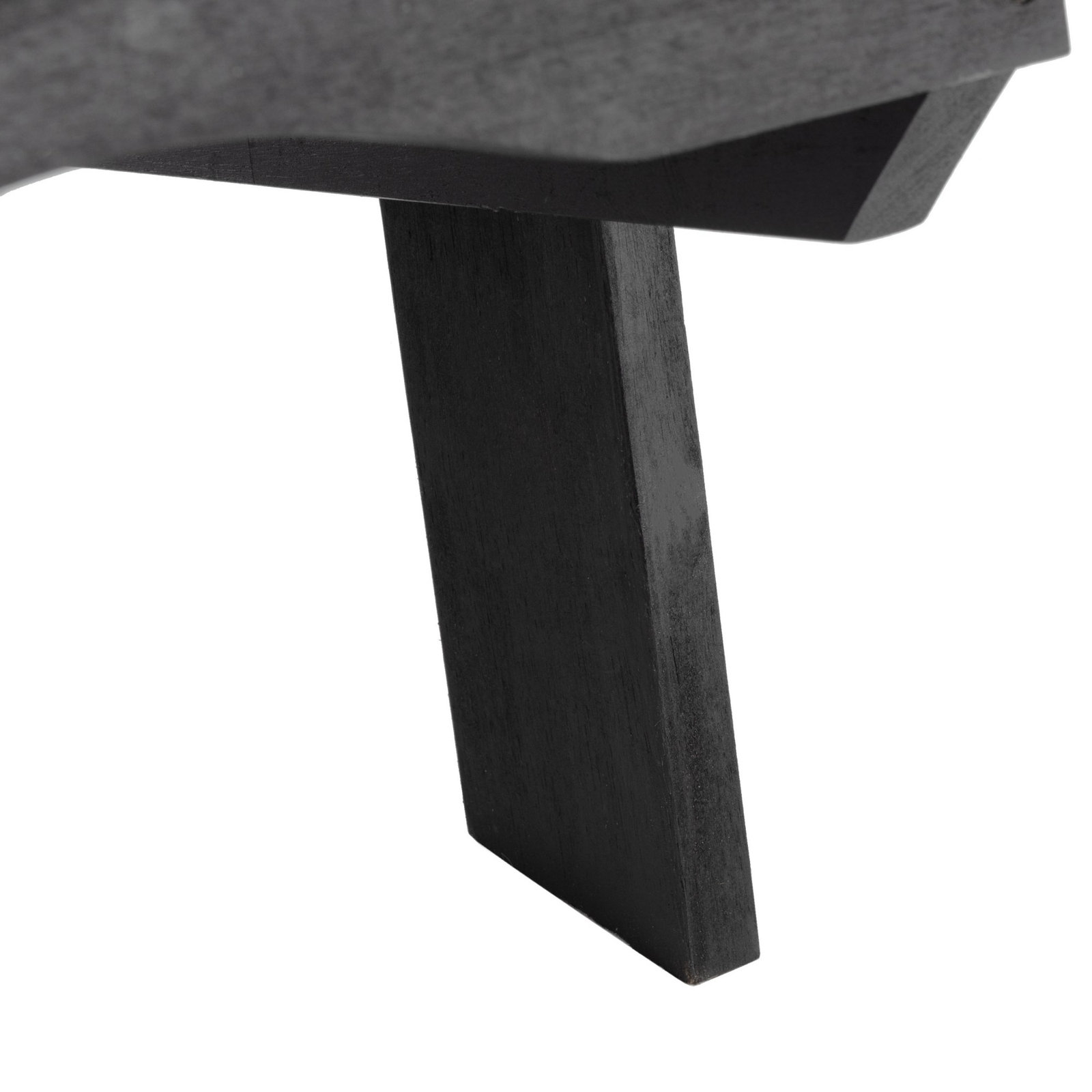 Boonville Eucalyptus Outdoor Adirondack Set, Black