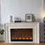 Ivory White Landscape Electric Fireplace-108072231