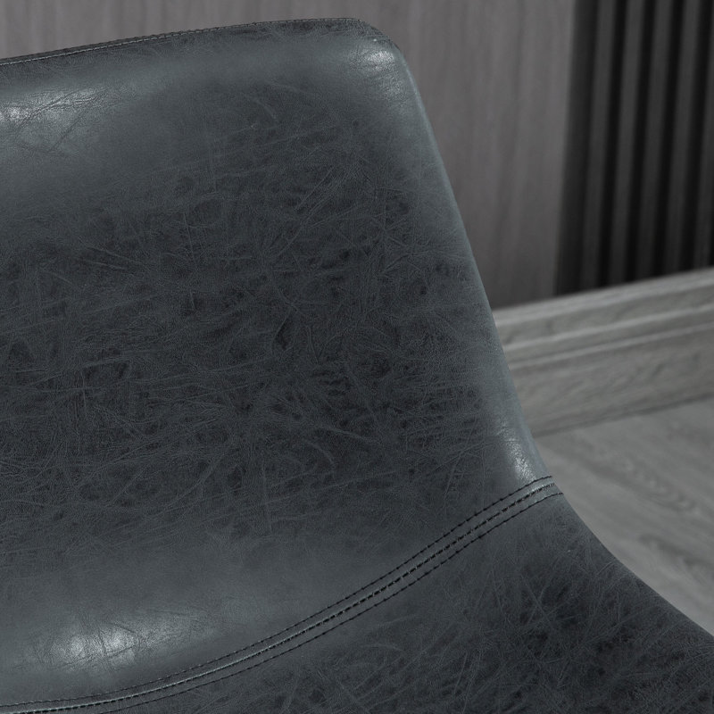 Tabouret de comptoir 24 po Shaquan, Noir