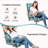 Fade-Resistant Outdoor High Back Chair Cushion, Fade Slip Adirondack Chair Cushion For Patio, Dining, Or Rocking Chairs,High-Density Sponge Filling,D20404