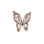 Butterfly Wall Art, Copper/Black, Metal-455109101
