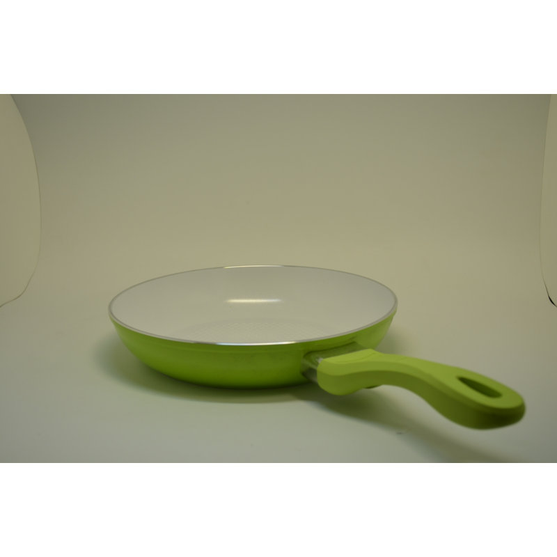 Ceramic Non-Stick Frying Pan, 24.5cm Diameter, Green