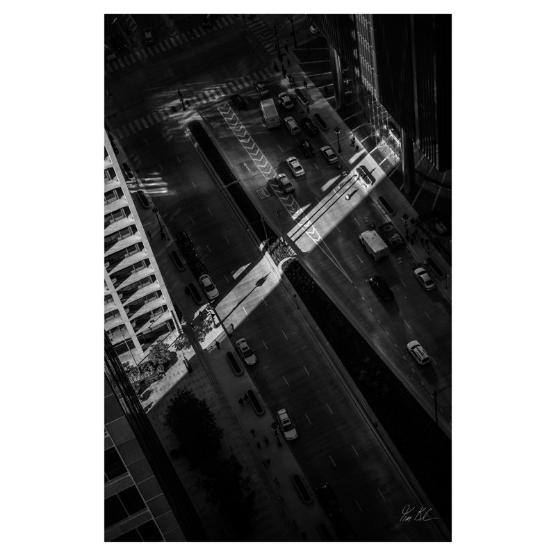 Wacker Drive Chicago I, H 52,75 po x l 35,5 po x P 0,25 po, Éclat de photo sans cadre, Ne s’applique pas
