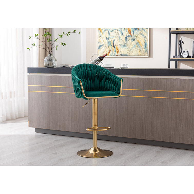 Everly Quinn Swivel Adjustable Height Stool