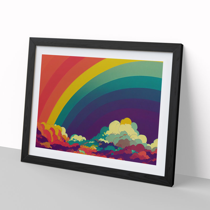 Pop Rainbow - Single Picture Frame Print