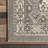 Daye Traditional Tiled Power Loom Performance Gray/Beige Rug-737894846