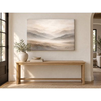 Mist Valley Light Wrapped Canvas Wall Art