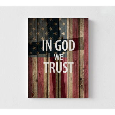 Eastham In God We Trust By Kimberly Allen, Christian American Family Art, Patriotic Office Decor, Traditional Family Living Room Decor