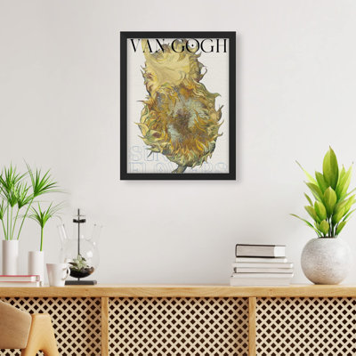 " Vincent Van Gogh Sunflower Close Up "