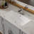 Myhomekeepers 14'' Ceramic Rectangular Bathroom Sink
