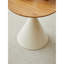 TABLE RONDE BLANC + BOIS