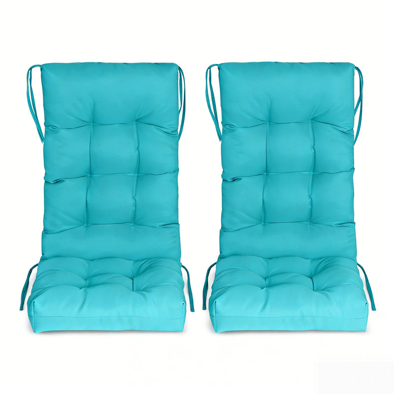 Ensemble de 2 coussins d'extérieur 46,5 po x 18,5 po x 4,3 po Adirondack, Arctic