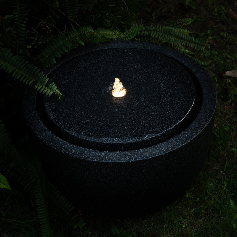 Fontaine à bulles ronde 12,60 "H, 12.60"