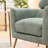 Demetrius 30'' W Barrel Armchair with Flared Metal Feet-69491132