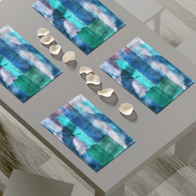 Polyester Abstract Rectangle Placemat