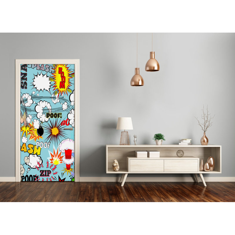 Comic Door Decal