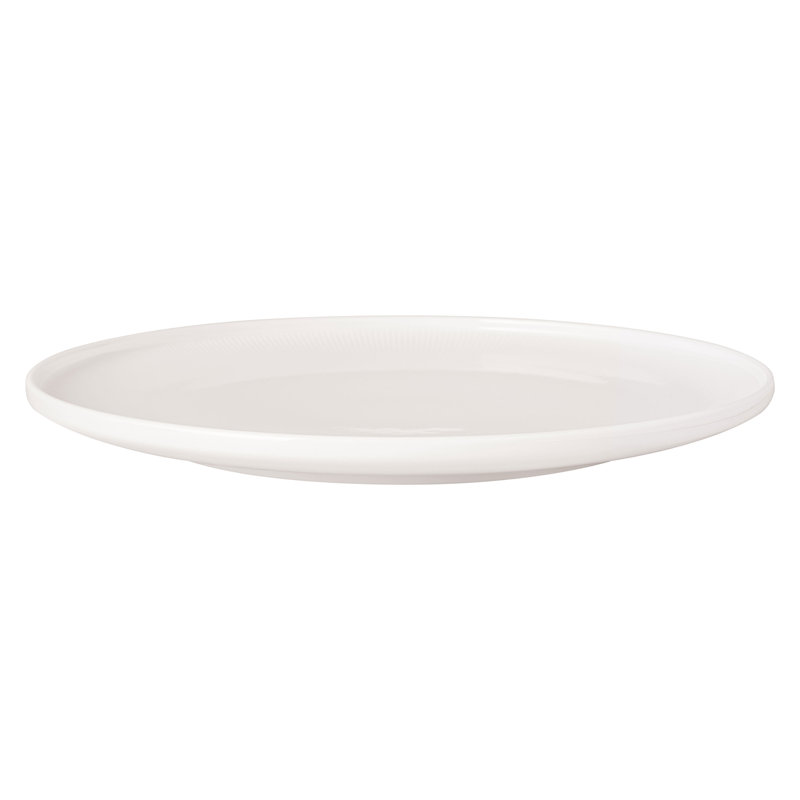 Villeroy & Boch Afina Gourmet Serving Plate, Premium Porcelain, Made in Germany, Dishwasher and Microwave Safe, 12.5 x 12.5 x1.25 in, Stackable, White