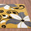 Tapis jaune à motif floral Aiyah-2129600987