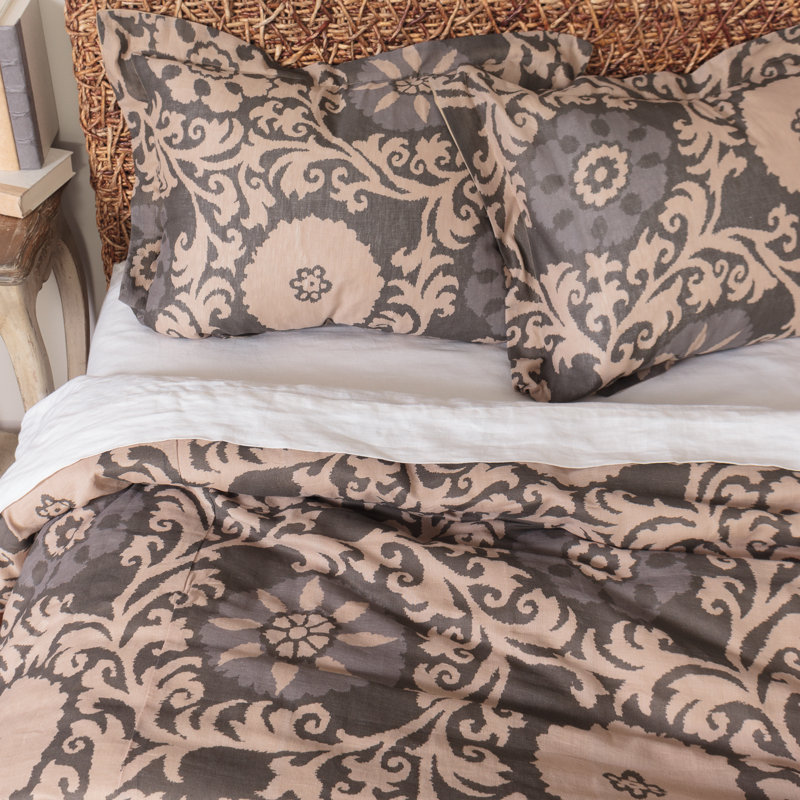 Maryvaile Percale Duvet Cover Set, Queen Duvet Cover + 2 Shams