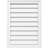 Rectangle Surface Mount Functional Brickmould Frame PVC Gable Vent-43322266