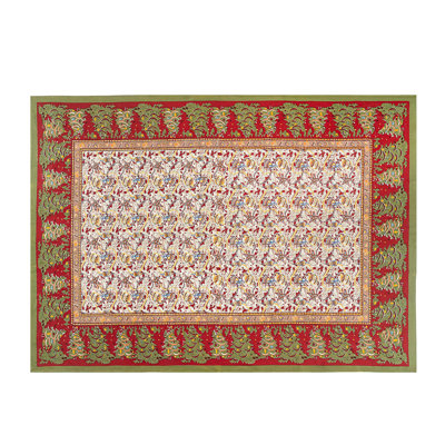 Liller Red/Green/Orange Tablecloth - Rectangular