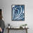 " Blue Stylized Leaf II " by Regina Moore Painting Print-1553421147-1553421145