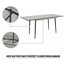 Table de salle à manger extensible de 47 po à 63 po (table seulement)
