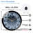 Frozen-Clock-Face-With-Ice-Shards Art - 12'' Modern Glass Wall Clock