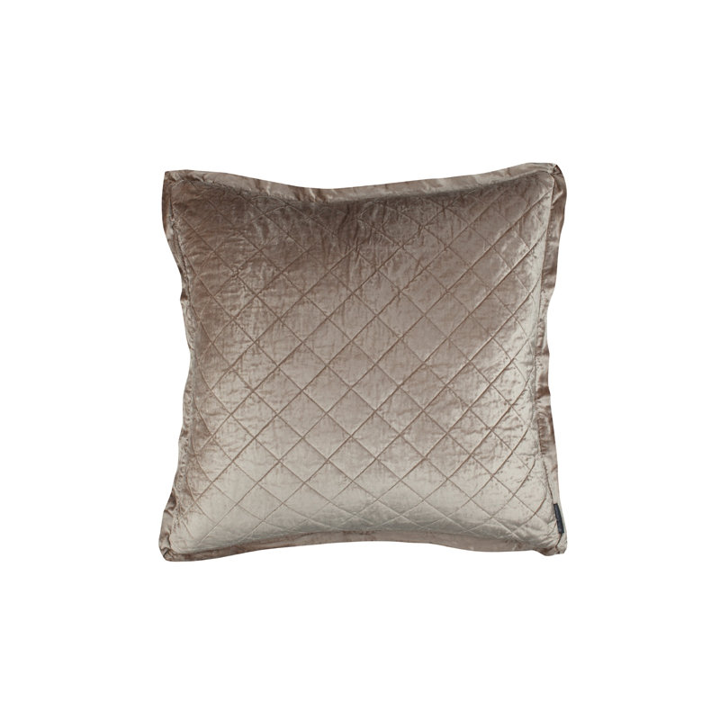 Chloe Velvet Euro Pillow Cover & Insert, Champagne